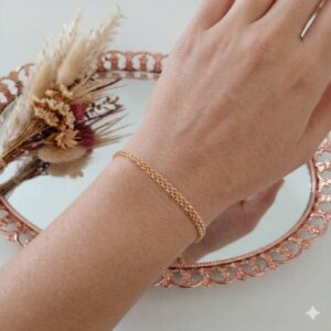 Pulseira Banhada a Ouro