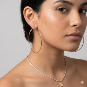 Argola Grande Fio Fino – Banho Ouro
