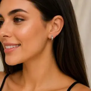Argolinha Pequena em Aço Prata 316L Antialérgica